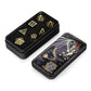 DNDND Metal Dice Set - 7 Polyhedral Dice with Gift Box, Black and Gold, Zinc Material for Dungeons and Dragons RPG