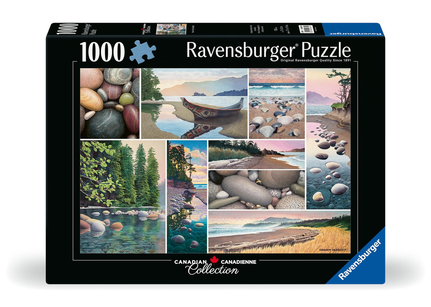 Ravensburger West Coast Tranquility 1000 Piece Jigsaw Puzzle For Adults - 12000631 - Handcrafted Tooling, Made In Germany, Every Piece Fits Together Perfectly