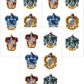 Playhouse Harry Potter Mini Hogwarts House Crests Pack Of Three Perforated Sticker Half-Sheets - 1 Pack