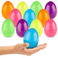 Prextex 3.5” Unfilled Easter Eggs, 12 Pcs - Empty Plastic Eggs Fillable With Candy, Presents For Toy Basket - Easter Decorations, Toy Egg Basket - Boys And Girls