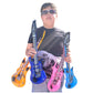 Zugar Land Rock Inflatable Mini Guitars (23 Inches) Vinyl. Perfect Party Favor, Dj Dance 80S Rocker (Mini Rock-N-Roll (4 Pack))