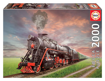 Educa Genuine Puzzles, 2,000 Pieces, Steam Locomotive (18503)