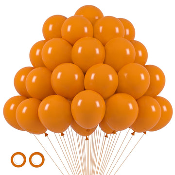 Voircoloria 105Pcs Retro Orange Balloons 12Inch Party Latex Balloons For Boys Girls Birthday Baby Shower Gender Reveal Wedding S