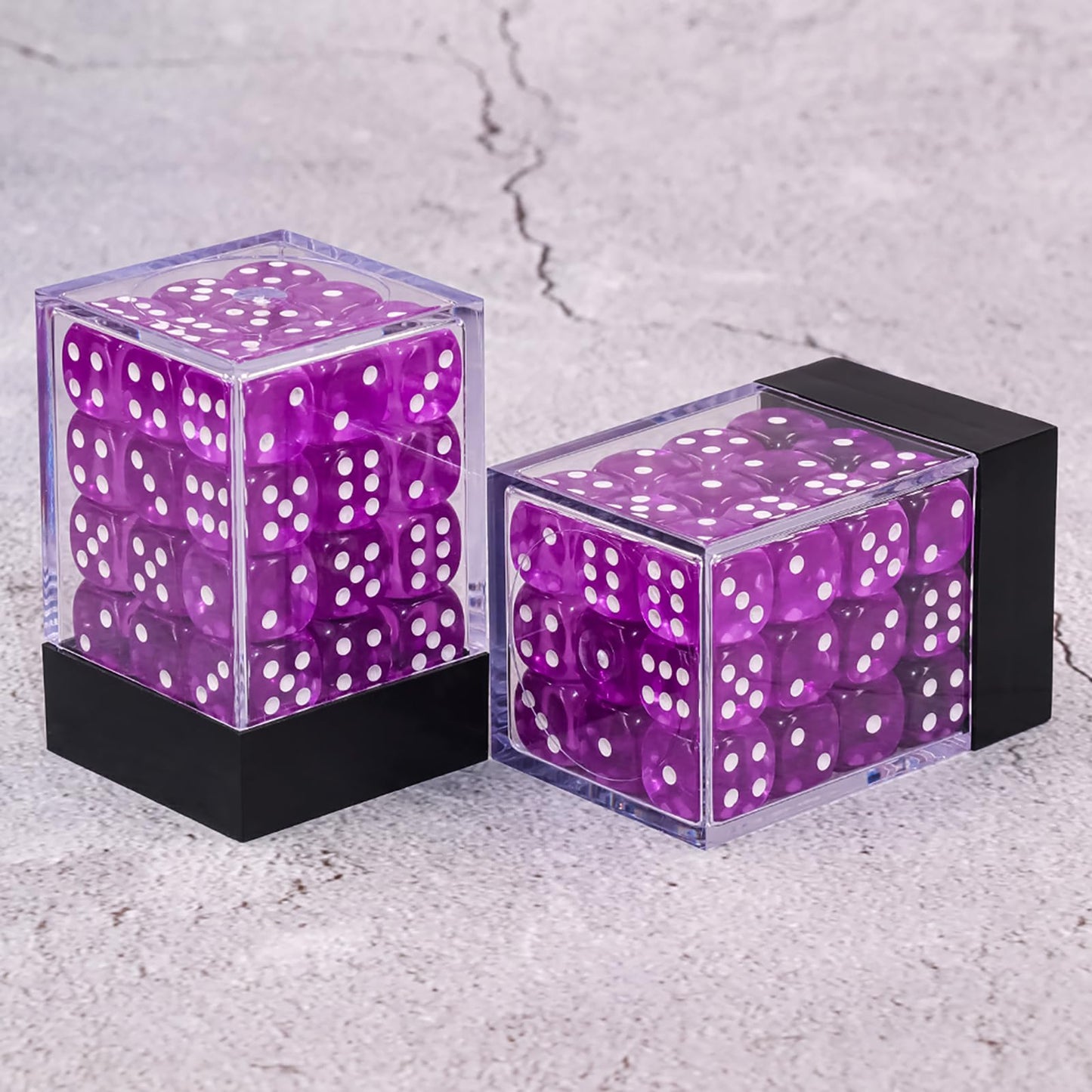 36 Pieces 12mm 6 Sided Mini Dice Set,Translucent Colors D6 Game Dice Set,6 Sided Standard Game Dice for Board Games Dice Games C