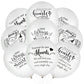 Chenkaiyang 60 Memorial Balloons - 12" White Latex Balloons with Ribbon for Funeral Decoration