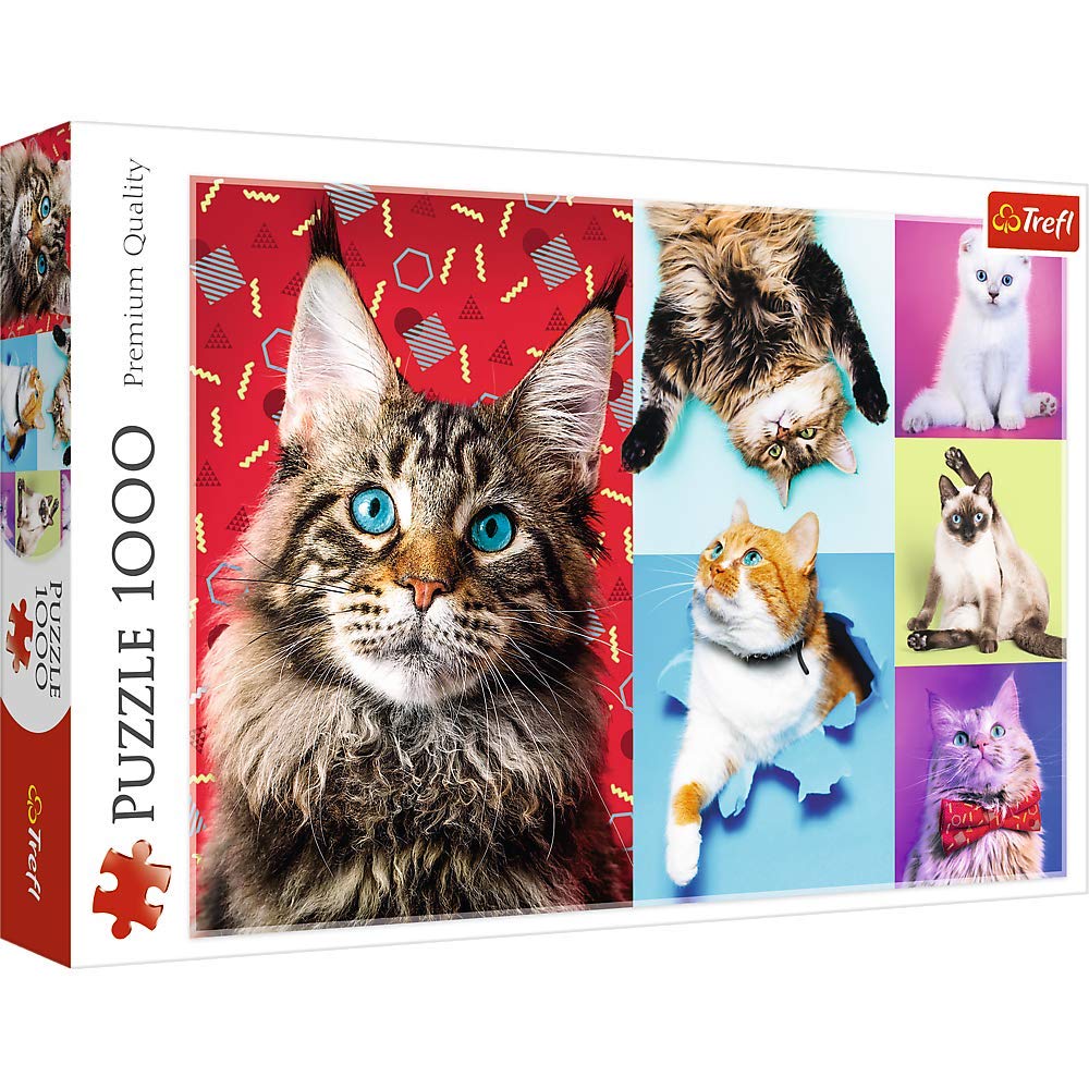 Trefl 1000 Piece Jigsaw Puzzle  Happy Cats