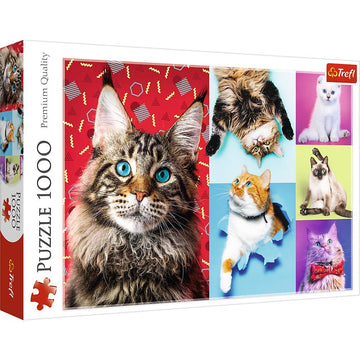 Trefl 1000 Piece Jigsaw Puzzle  Happy Cats
