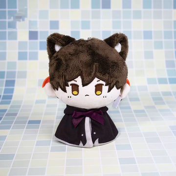 Genshin Impact Plush Toys Venti Zhongli Kazuha Xiao Plush Toy, Keychain Anime Figure Soft Stuffed Gift For Game Fans(Zhongli)