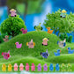 AWEELON Mini Resin Animal Figurines Set, 86pcs, Glitter & Glow, 0.67" H, Multicolor, Aquarium Dollhouse Decor, Model 271