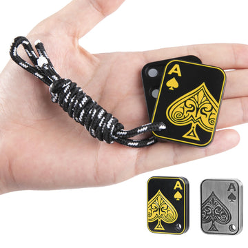 Itokey Fidget Toys Adults, Metal Fidget Slider, Poker Magnet Fidgets With Paracord Rope, Fidget Keychain Toys For Anxiety And St
