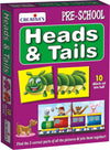 CreativeS Heads & Tails | Educational Game | Matching Puzzles | Early Learner Matching Game | Matching Skills | Problem Solving