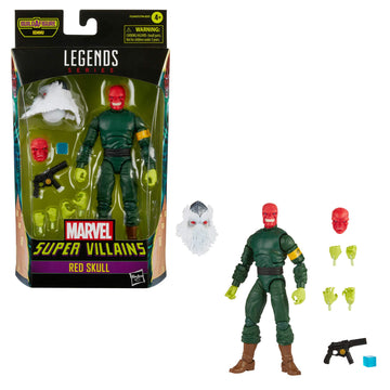 Hasbro Marvel Hasbro Legends Series 6-Inch Collectible Action Red Skull Figure And 7 Accessories And 1 Build-A-Figure Part, Premium Design