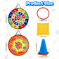 Dyrfolm 48 Pcs Carnival Games Combo Set,Plastic Cones Ring Bean Bag Toss Games Combo Set,Carnival Outdoor Games For Kids Adults