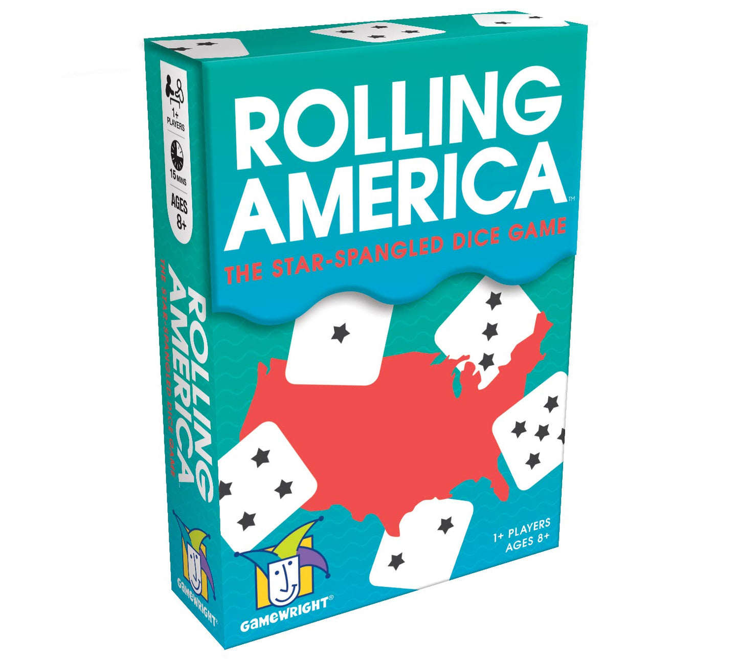 Gamewright Rolling America, The Star Spangled Dice Action Game Multi-Colored, 5',96 Months To 192 Months