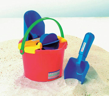 Spielstabil Bucket Mill 3 Piece Set - Includes Bucket, Sand Scoop and Spinning Wheel (Made in Germany)