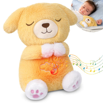 Kophinye Breathing Stuffed Animal, Dog Plush Soothe Snuggle Dog Stuffed Animals For Kids Babies, Cartoon Sleeping Puppy Plushie