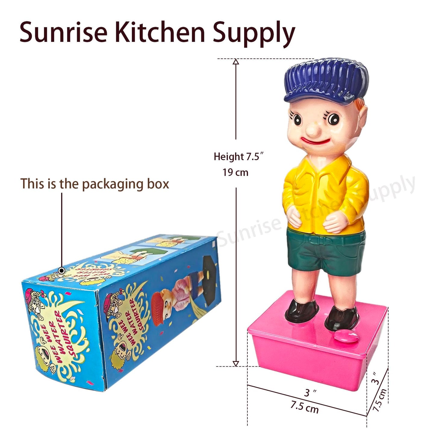 Sunrise Kitchen Supply 7.5' Wee Pee The Wee Wee Squirting Boy