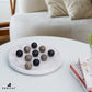 Radicaln Marble Tic Tac Toe 10 Inches Black and Oceanic Handmade Board Game for mature-themed and Family - Ideal Outdoor & Travel Game  Fun Gift for mature-themeds  Best for Coffee Table Centerpiece