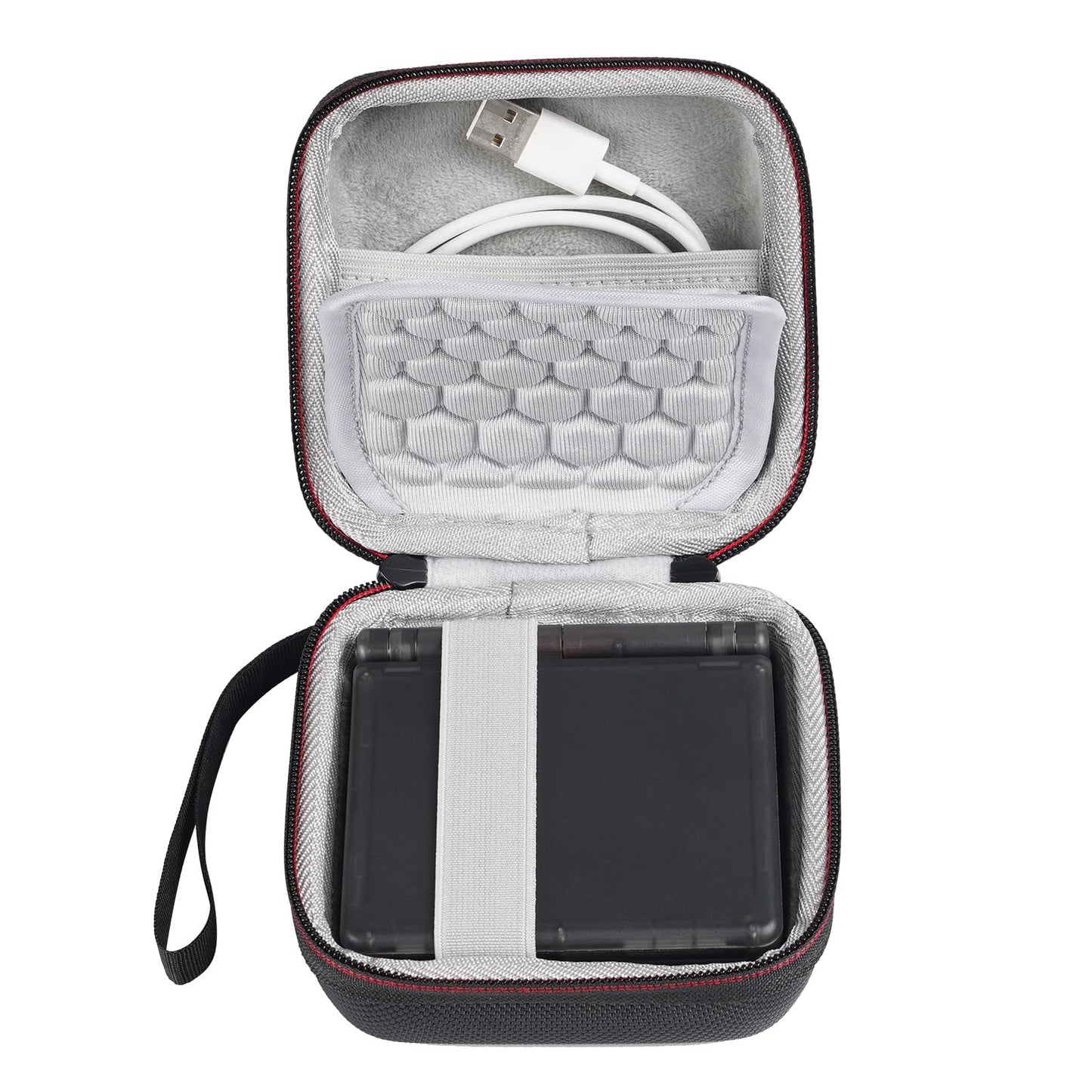 Rg35Xx Carrying Case - Flip/Sp Handheld Game Console Travel Case, Hard Shell, Black Gray