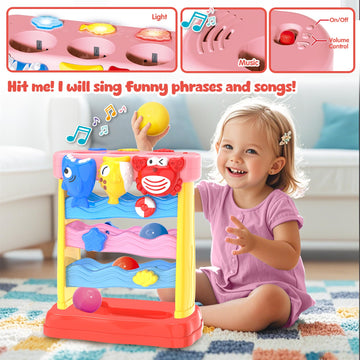 Aurotops Toddler Toys Interactive Musical Baby Toys, Light & Sound Montessori Toys For 1 2 3 Years Old, Learning Toys For Toddlers 1-3, Birthday Gifts For Baby Boys Girls Ages 1 2 3 4 5 Years