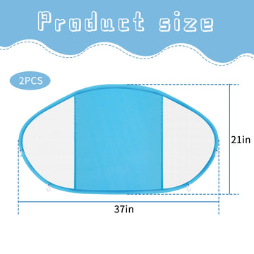 Adnee 2 Pack Baby Swim Float Removable Canopy-Sun Protection Canopy for Baby-UPF50+ Proof Canopy-Sunscreen Coating,Compatible fo