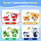 Super Wings 2' Transform-A-Robots 4 Pack Jett, Paul, Mira, And Grand Albert, Airplane Toys Mini Action Figures, Transformer Toys For 3+ Years Old Boys And Grils