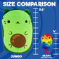 Cats vs Pickles Jumbo AvoCatO - 8" Super Soft Weighted Stuffed Animal - Multicolor - Fidget Toy for Kids - Model V1066
