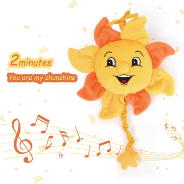 Boodeze Newborn Baby Musical Toy For Infant 0,3,6,12 Months, Soft Hanging Plush Stroller Toy For 6 To 12 Months Baby With You Ar