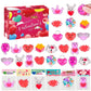 Cherislpy 24 Pack Valentines Day Gifts Cards With Squeeze Balls Fidget Toys Bulk For Kids Boys Girls Class Classroom Valentines