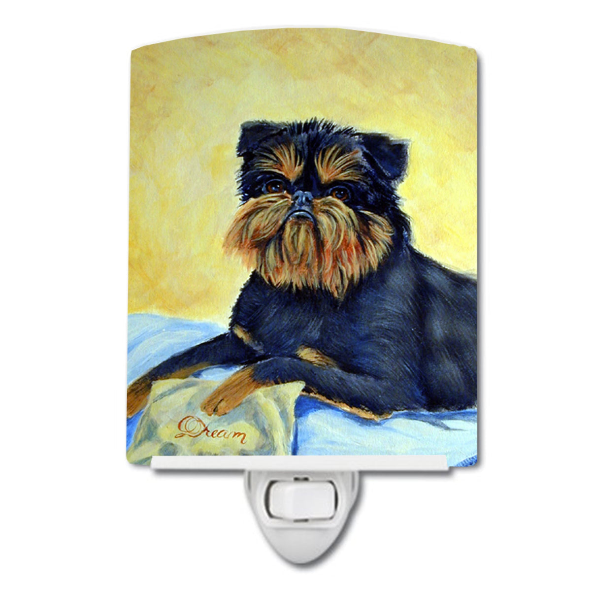 Carolines Treasures Brussels Griffon Ceramic Night Light, 6x4, Multicolor