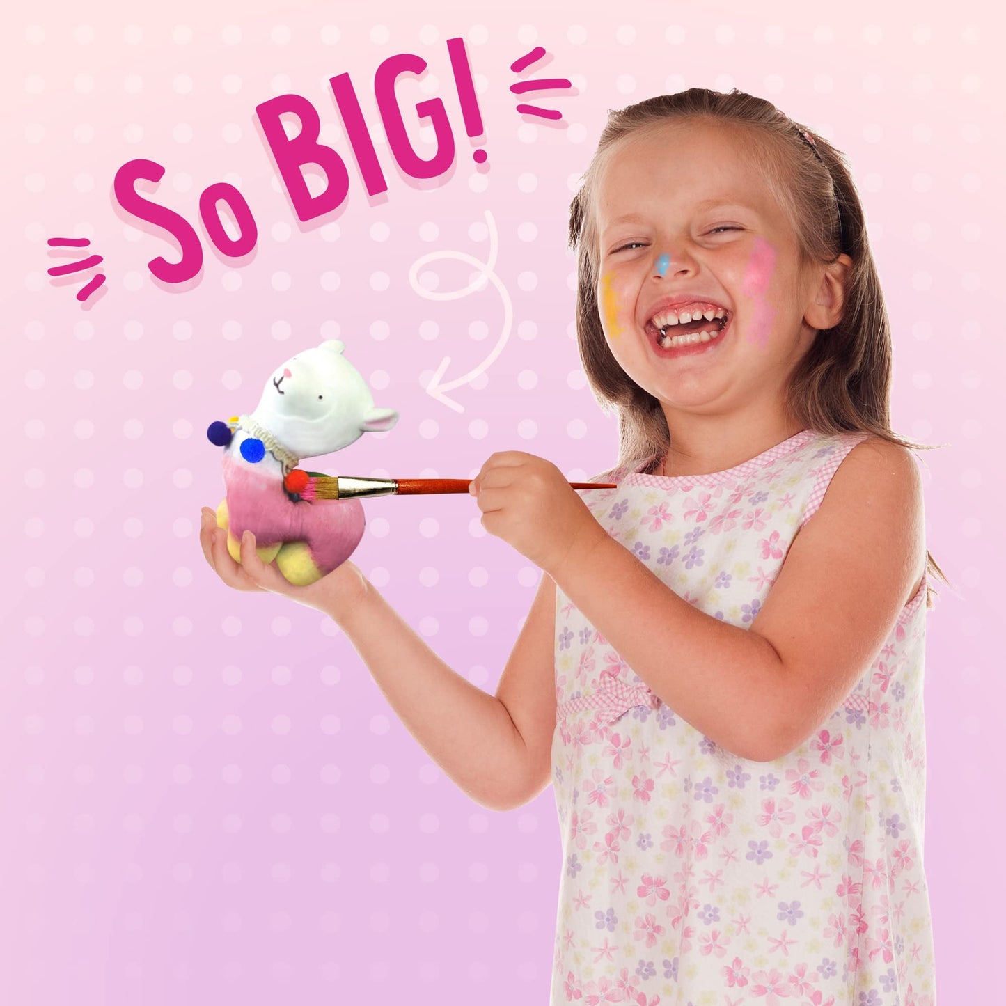 Doodle Hog Alpaca Squishy Paint Set For Kids Ages 8-12, Alpaca Diy Kits, Gifts For Girls 8-10, Arts And Crafts For Kids, Paint Your Own Squishies Kit