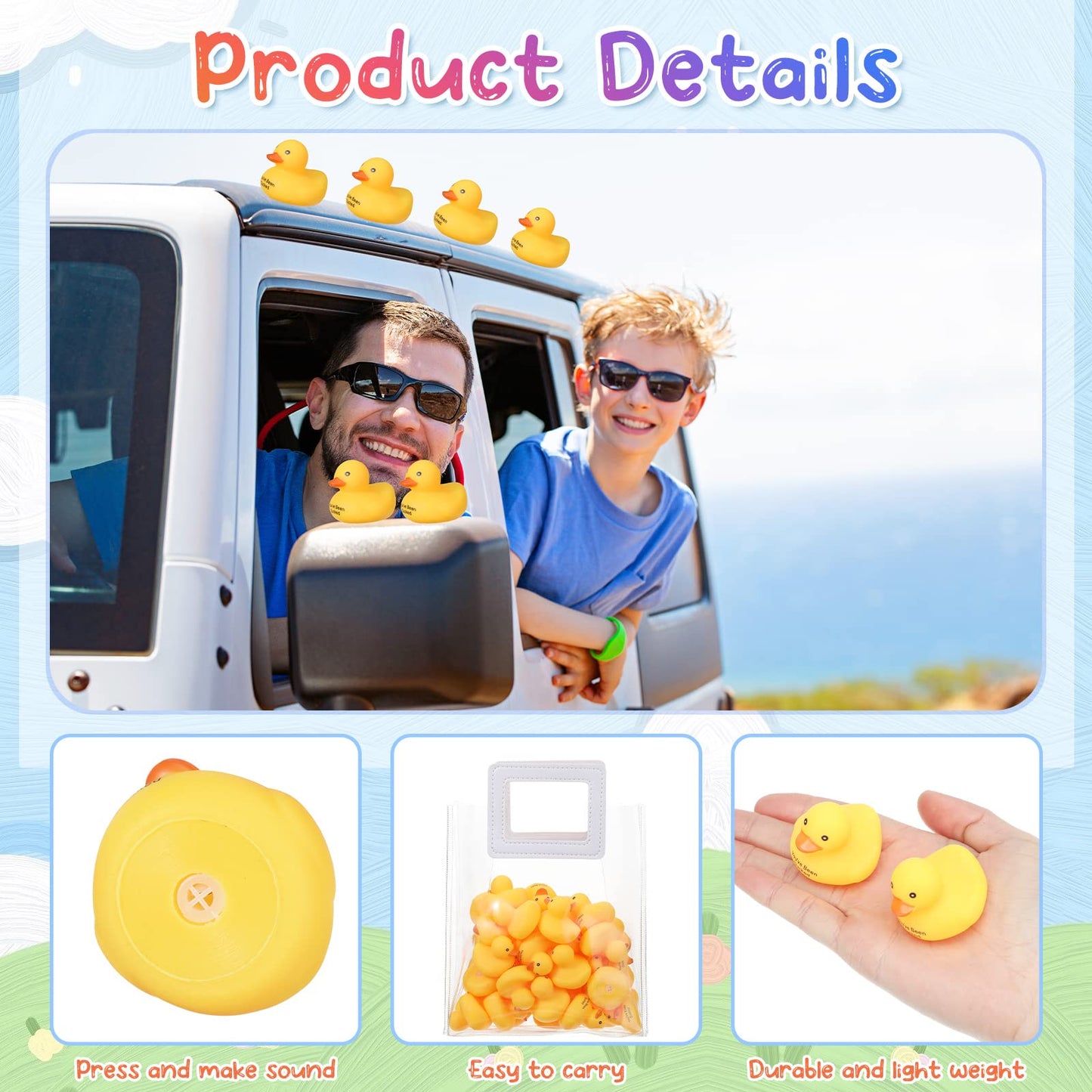 Leitee Rubber Ducks For Ducking You'Ve Been Ducked Mini Bulk Yellow Rubber Duckies For Bath Toys Birthday Game Pool Party Favors