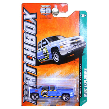 Matchbox 2013 MBX Explorers Chevrolet Chevy Silverado Truck Pickup Blue