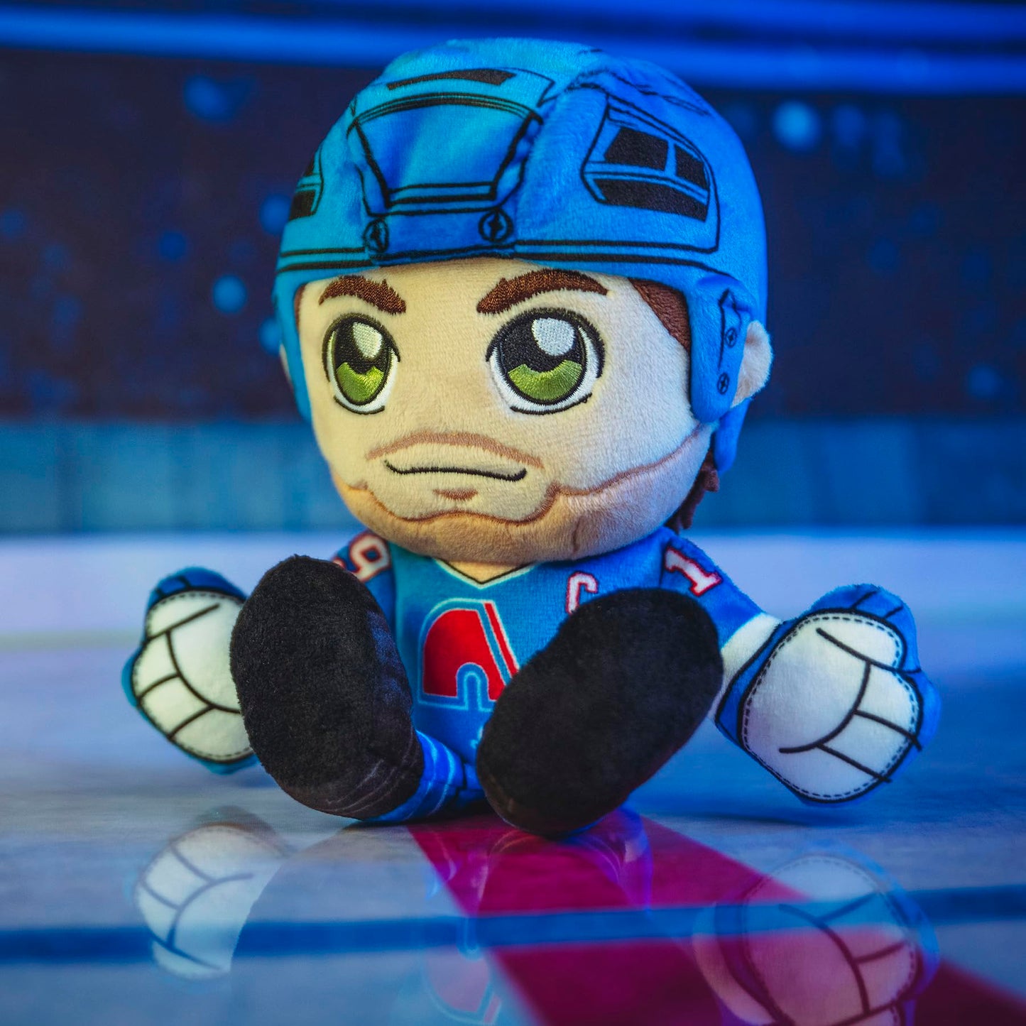 Bleacher Creatures Quebec Nordiques Joe Sakic 8'' Nhl Kuricha Sitting Plush - Soft Chibi Inspired Nhl Superstar