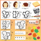 Zliisang 12PCS Make You Own Fall Crafts Kit Bulk Fall Animals Paper Suncatchers Foam Stickers Crafts DIY Kit for Autumn Thanksgi