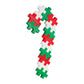 PLUS PLUS Big Construction Building Toy - 15 Piece Holiday Mix, Interlocking Large Puzzle Blocks for Toddlers, Model 03271, Plastic
