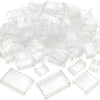 Zhx 72Pcs Clear Transparent Window House Building Brick Toy Classic Flat Plates Pieces And Parts Block Compatible With Major Brands (White Mix)
