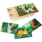 Nattork Wooden Puzzles For Kids Ages 4-8, 4-In-1 Wooden Jigsaw Puzzles In A Box (48 Pcs), Toddler Educational Toy Gift With Animals Cat Puzzles, Funny Puzzle Game For Kids Ages 3-5