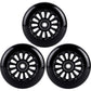 AOWISH Easy Roller Replacement Wheels ABEC-9 for Go Kart, Scooters & Drifter Toy - Set of 3, Black, Perfect Fit for Kids & Adults