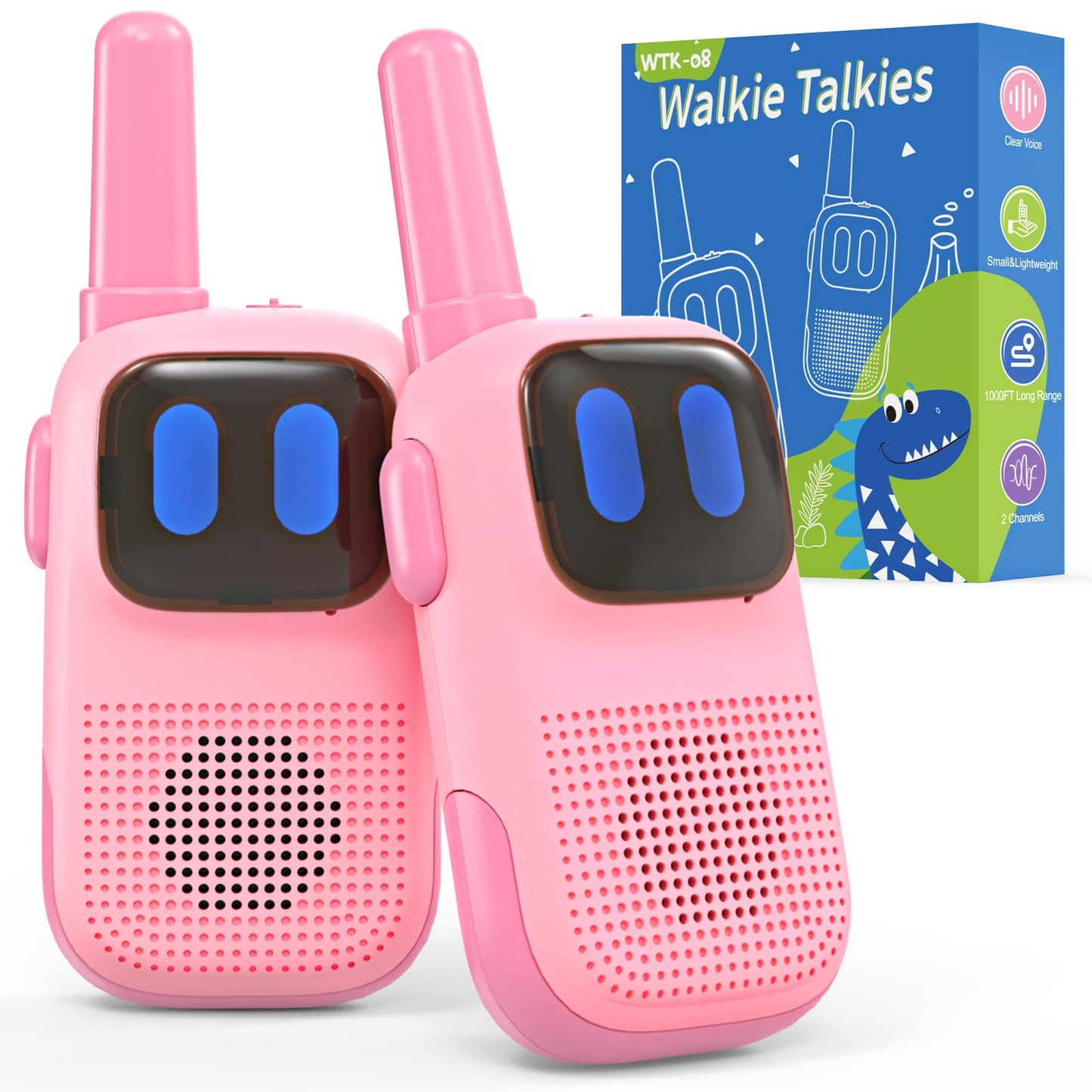Holiky 3-5 Year Old Girl Birthday Gifts Toys, Toddler Walkie Talkies, Toys For 6-8 Year Old Girls Boys, Walkie Talkies For Kids