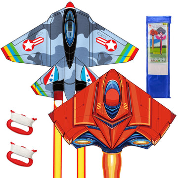 Tcvents 2 Pack 70'' Kites For Adults, Easy To Fly Large Turkey Kites For Kids Ages 8-12 With 328Ft Kite String For Beach Trip Pa