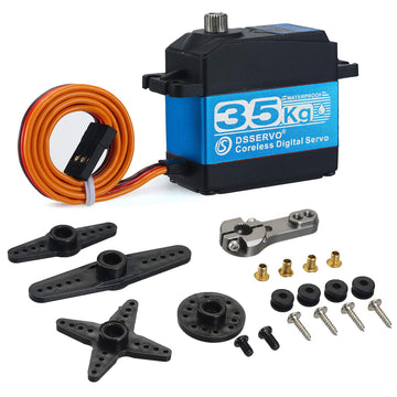 OGRC 35kg Digital Servo High Torque Steering Servo RC Coreless Servo 7.4V High Voltage Waterproof Servo for 1/10 1/8 RC Car RC C