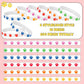 Gejoy 200 Pcs Paw Print Rubber Bracelets Multicolor Silicone Stretch Wristbands for Birthday Party Supplies(Fresh Color)