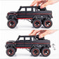 Adlon Car 6 Wheel Drive Metal Car Pull Back with Open Doors, Engine Cover, Tail with Front and Rear Light & Music Great Gift for