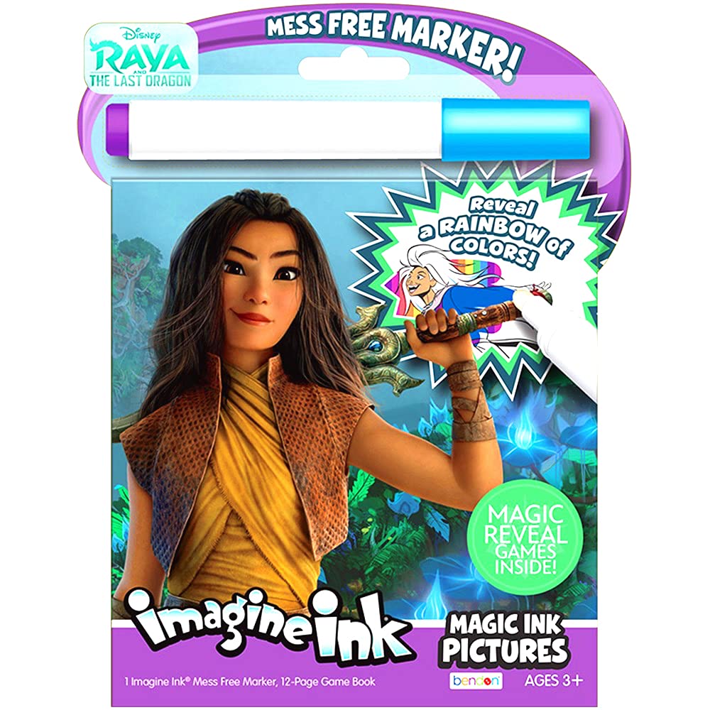 Disney Raya And The Last Dragon Coloring Books Set With Imagine Ink Coloring Book, Play Pack, Stickers, And More