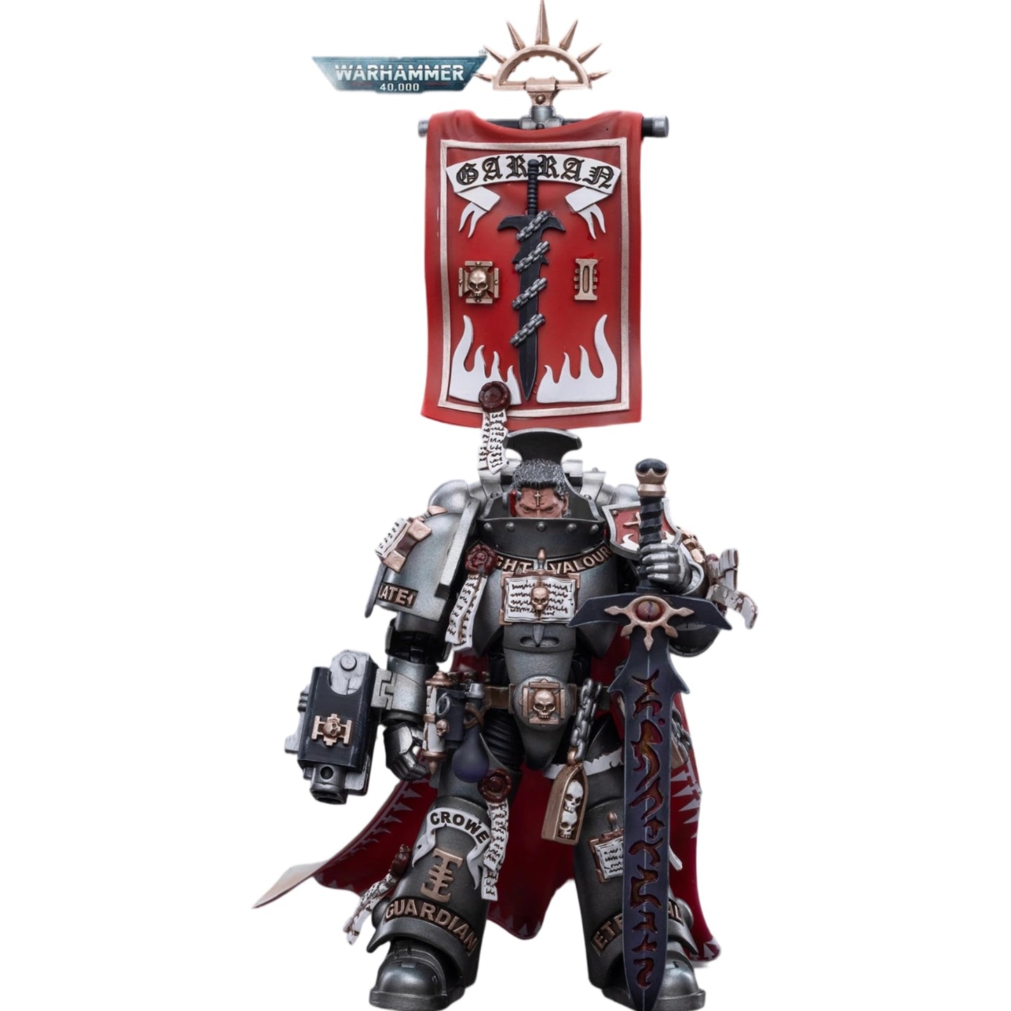 JOYTOY Castellan Crowe Warhammer 40K 1/18 Action Figures Grey Knights Castellan Crowe 4.9Inch Collectible Model Birthday Gifts Warhammer Series Model