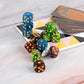 36 Pieces 16mm Marble D6 Dice 6 Sided Dice Set Round Corner Board Game Dice for MTG DND Tenzi Farkle Yahtzee Bunco or Math Learn