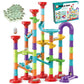 ailixinda 93 PCS Marble Run enhanced Set STEM Educational Building Block Toy Marble Track Race Set with 30 Glass Marbles for Boys & Girls Marble Maze Game Construction Building Blocks Toys for Kids
