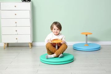 BARNEY KAITE BS Spinner-X Large Green Seated Spinner Sensory Toy for Kids, Durable Sit Spinner for Ages 3 and Up