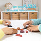 KINGOU Hexagon Tangram Puzzle - Wooden Brain Teaser for Kids & Adults, Family Fun Game, Model Puzzle-102R